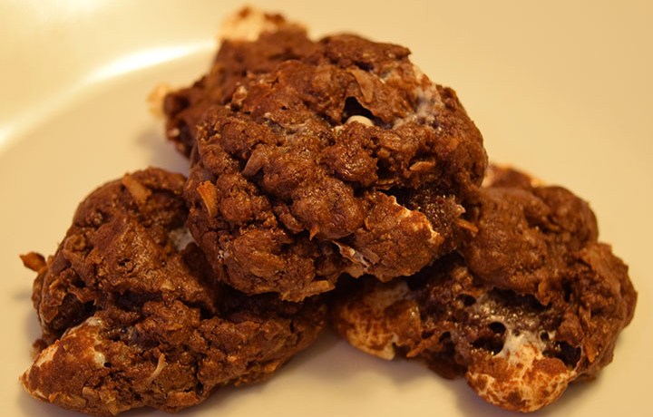 Chocolate S'mores Drop Cookies