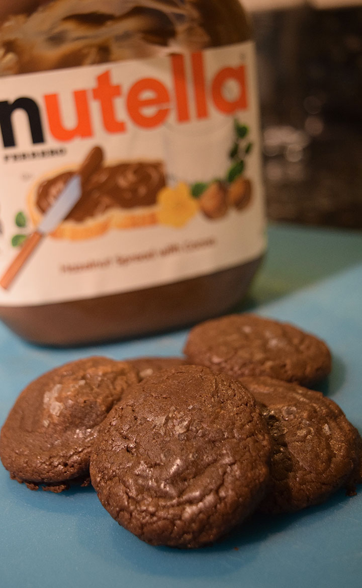 Fudgy Nutella Cookies