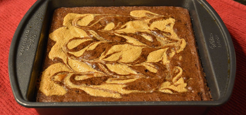 Peanut butter swirl brownie bars