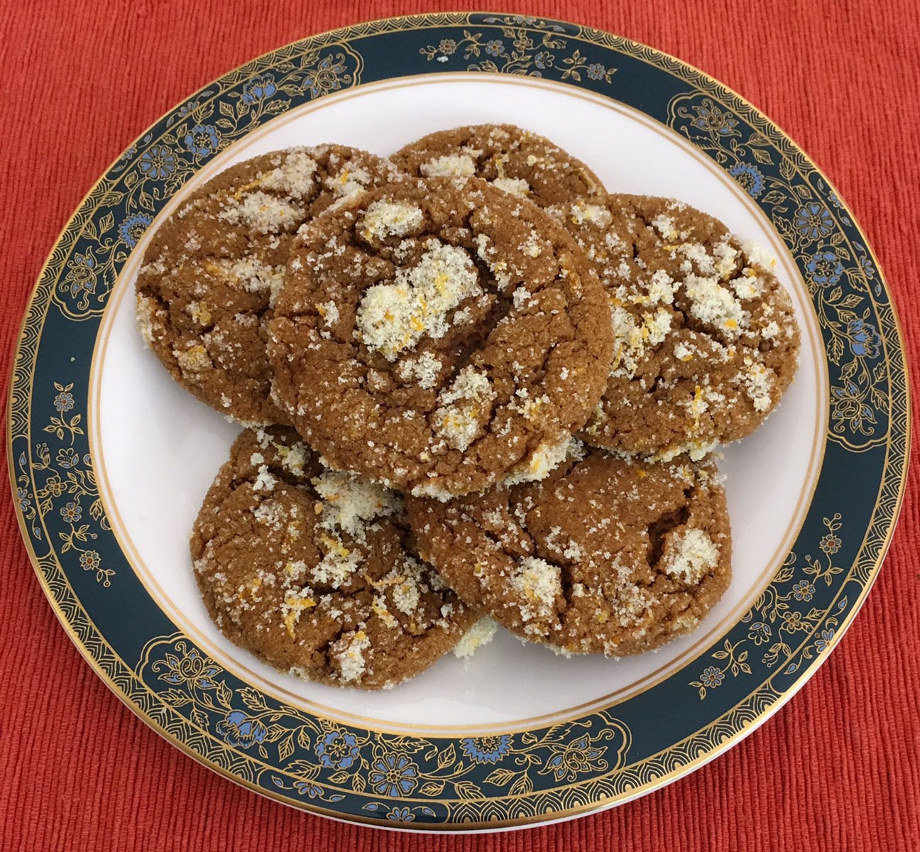 Orange Molasses Spice Cookies