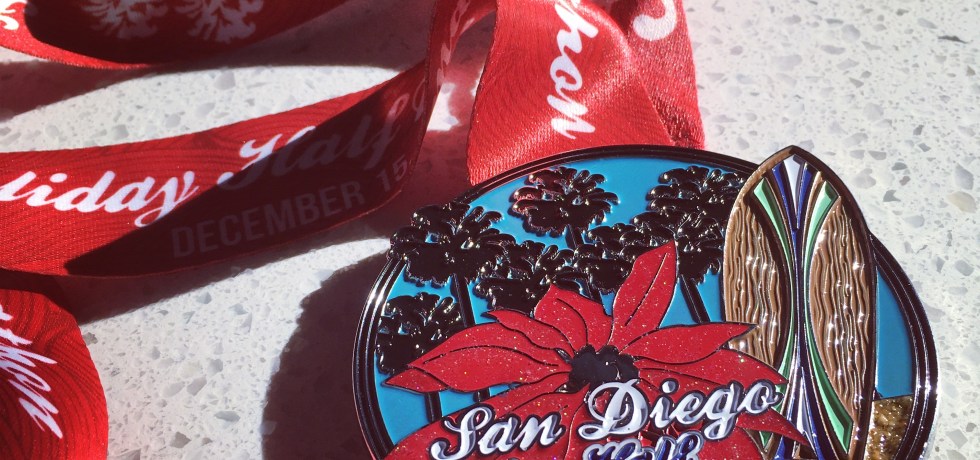 San Diego Holiday Half Marathon Medal 2018