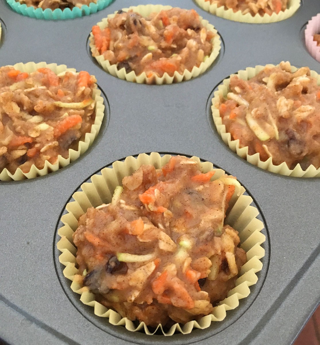 Easy Gluten-free Breakfast Muffins in the tin