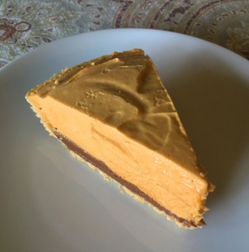 slice of dulce de leche pie