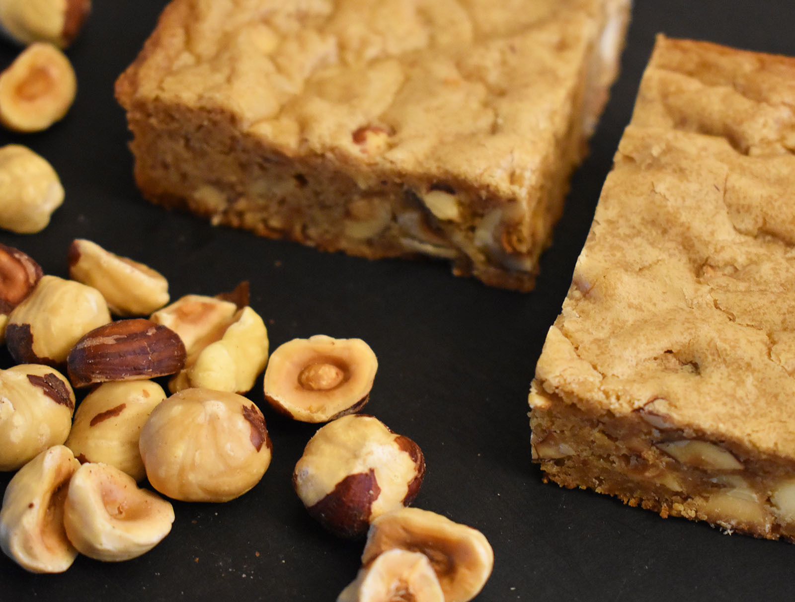 Hazelnut blondies
